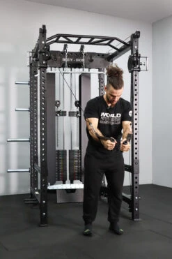 Body Iron Commercial Power Rack PR9500 -HARBINGER Shop 15 BodyIronPR9000 1