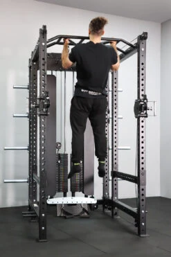 Body Iron Commercial Power Rack PR9500 Combo Set -HARBINGER Shop 19 BodyIronPR9000