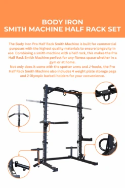 Body Iron Smith Machine Half Rack Set -HARBINGER Shop 1 42ca1a9f 7cb3 493e 84bd 55aa6227caf1