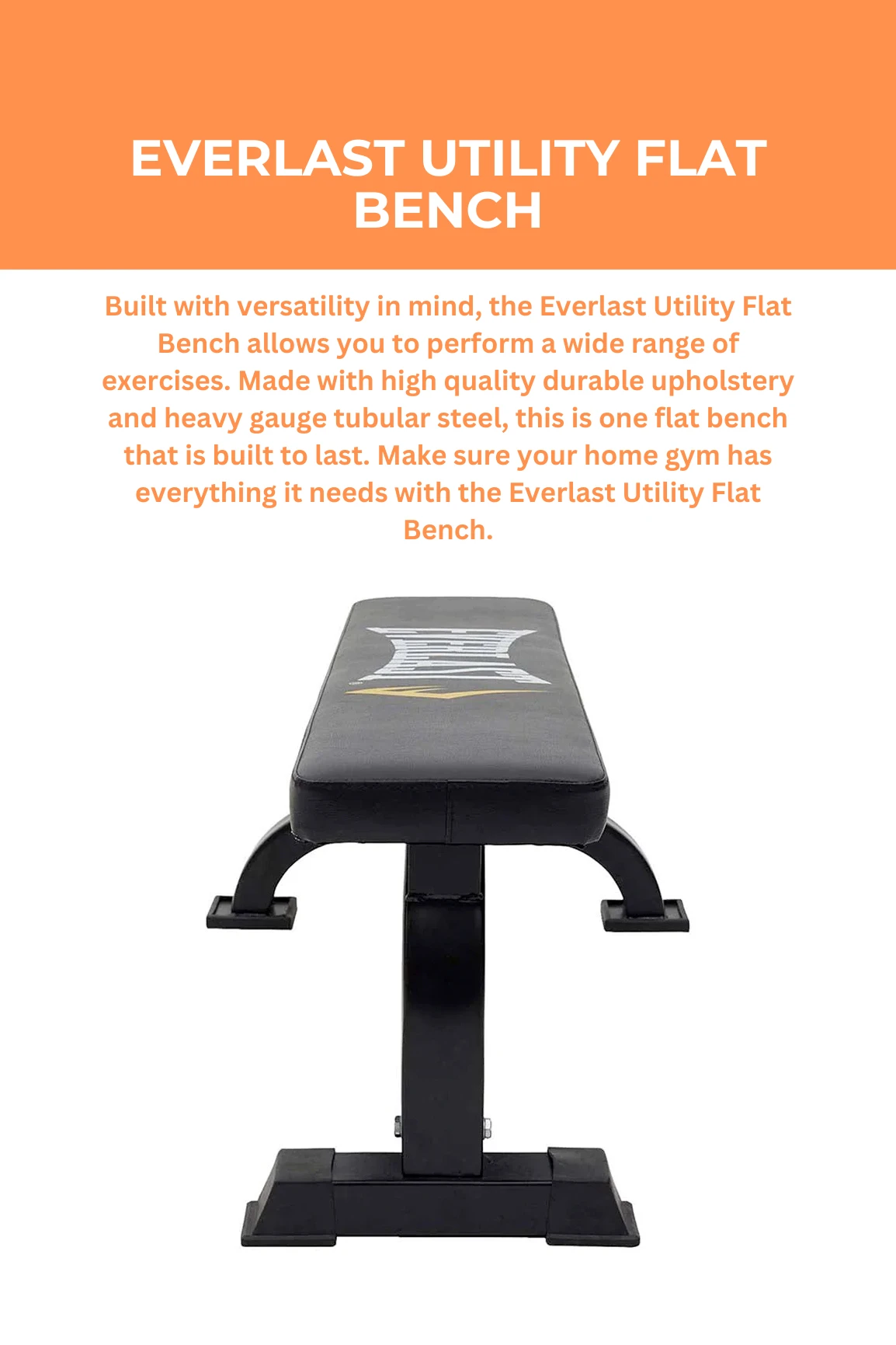 Everlast Utility Flat Bench 4 Everlast Utility Flat Bench - Image 2