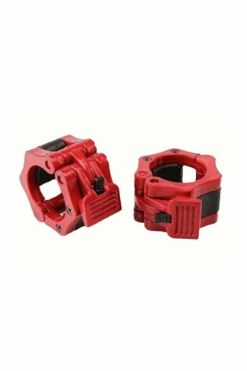 Body Iron Olympic Barbell Snap Locks (Red)