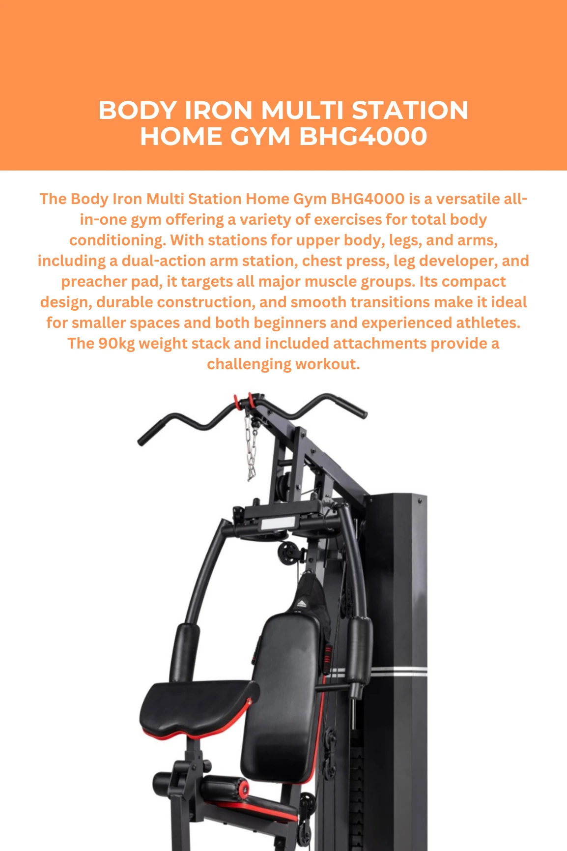 Body Iron Multi Station Home Gym BHG4000 4 Body Iron Multi Station Home Gym BHG4000 - Image 2
