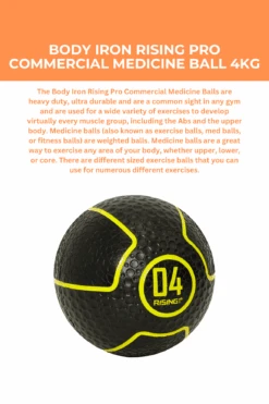 Body Iron Rising Pro Commercial Medicine Ball 4KG -HARBINGER Shop 1 ee49ea87 94e4 4532 a0a1 671e0a058675