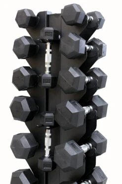 Body Iron Commercial 110kg Hex Dumbbell Package -HARBINGER Shop 1kgdumbbellsonhexdumbbellstand c123e715 a6a9 448d a979 a86d22d75808 1