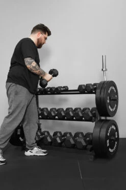 Body Iron Commercial Weight Storage Rack -HARBINGER Shop 2.BodyIronCommercialWeightStorageRack