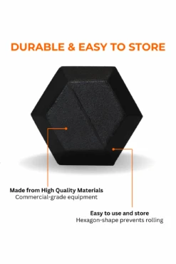 8kg Body Iron Commercial Rubber Hex Dumbbell Pair -HARBINGER Shop 2. 10kg Dumbbell Set 18