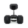 25kg Body Iron Commercial Rubber Hex Dumbbell Pair -HARBINGER Shop 25kgBodyIronCommercialRubberHexDumbbellPair