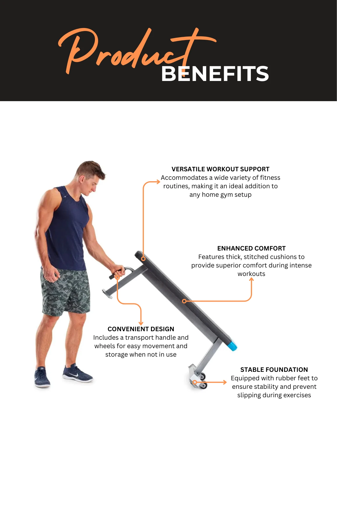 ProForm Carbon Strength Flat Bench 5 ProForm Carbon Strength Flat Bench - Image 3