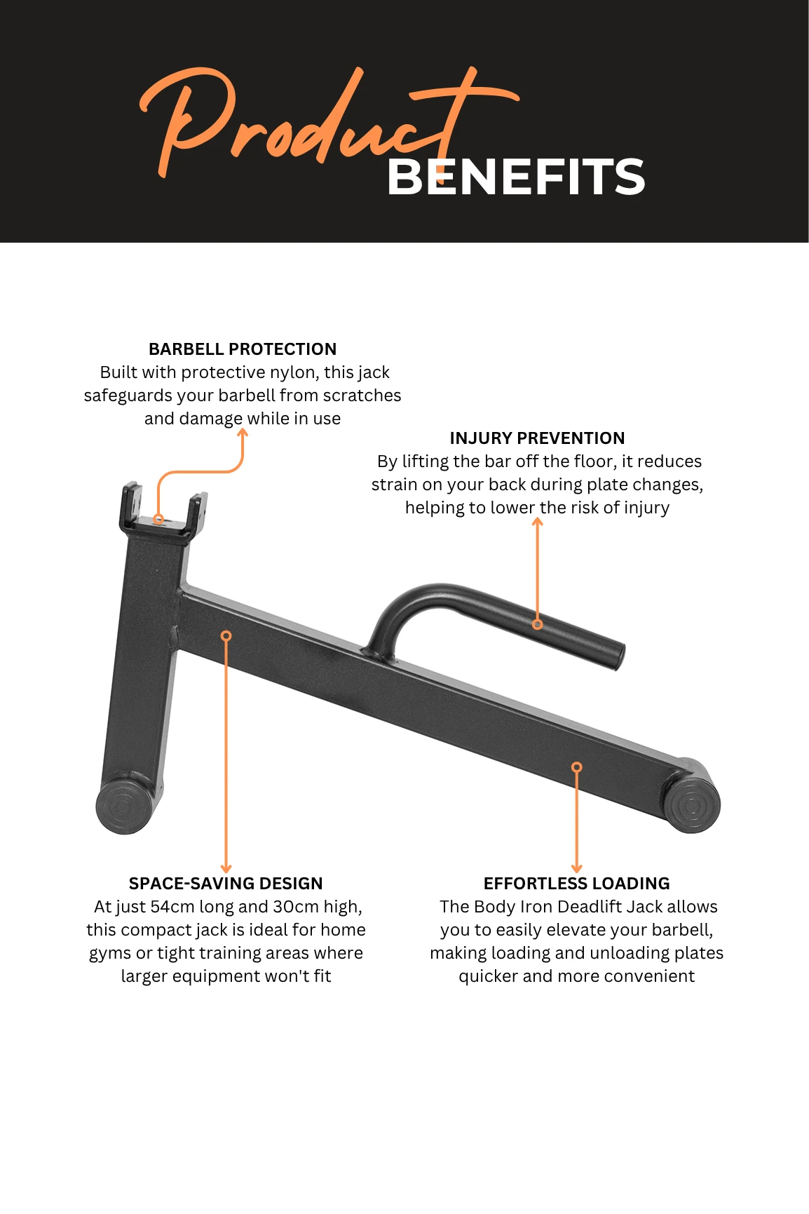 Body Iron Mini Dead Lift Barbell Jack 5 Body Iron Mini Dead Lift Barbell Jack - Image 3