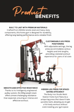 Body Iron Studio S250 Multi Station Home Gym With Leg Press -HARBINGER Shop 2 ba20e891 734e 4616 b848 850444504541