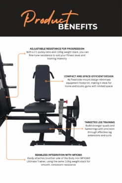Body Iron MFX360 Leg Extension Curl Attachment -HARBINGER Shop 2 f7de42a3 8f16 47ee b7fd 02dd7582b3fc