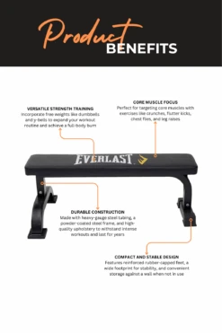 Everlast Utility Flat Bench 13 Everlast Utility Flat Bench -HARBINGER Shop 2 fd401493 ff02 4c37 a46e ebc96fccd4bd