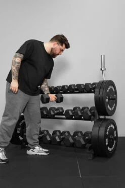 Body Iron Commercial Weight Storage Rack -HARBINGER Shop 3.BodyIronCommercialWeightStorageRack