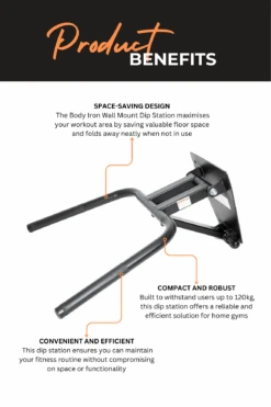 Next Fitness Wall Mounted Foldable Dip Station -HARBINGER Shop 3 415ff9f2 a498 4475 a89f dad0b88282bd