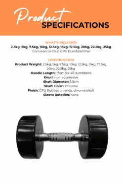 Body Iron 275kg Commercial Club CPU Dumbbell Set With Optional Rack -HARBINGER Shop 3 5ec230c3 f7be 430d aef9 c6876fd7a8b6