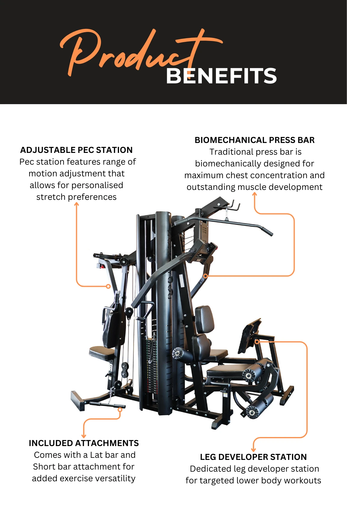 Body Iron Commercial Multi Station Home Gym XP1 5 Body Iron Commercial Multi Station Home Gym XP1 - Image 3