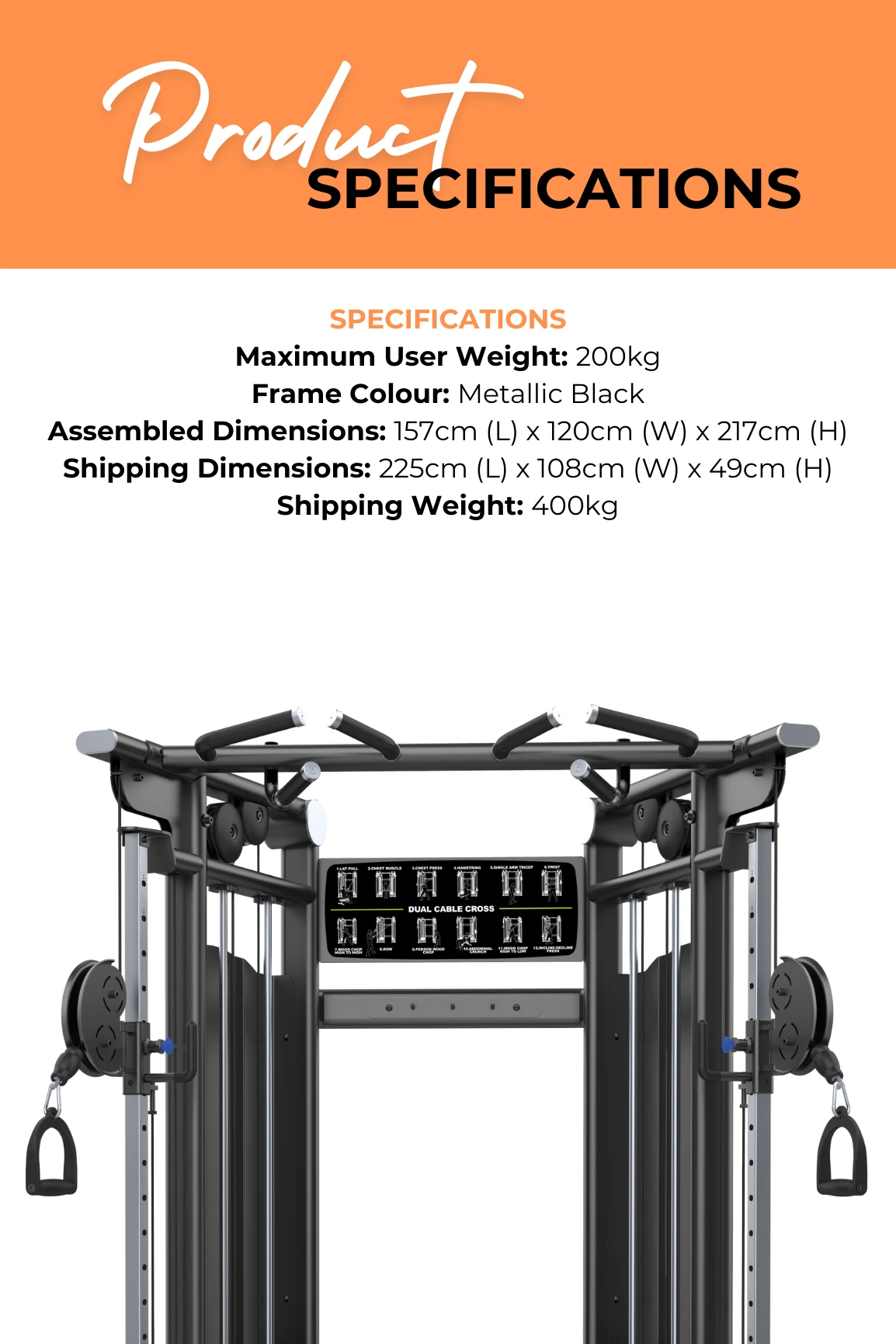 Body Iron Commercial Pro Functional Trainer 6 Body Iron Commercial Pro Functional Trainer - Image 4