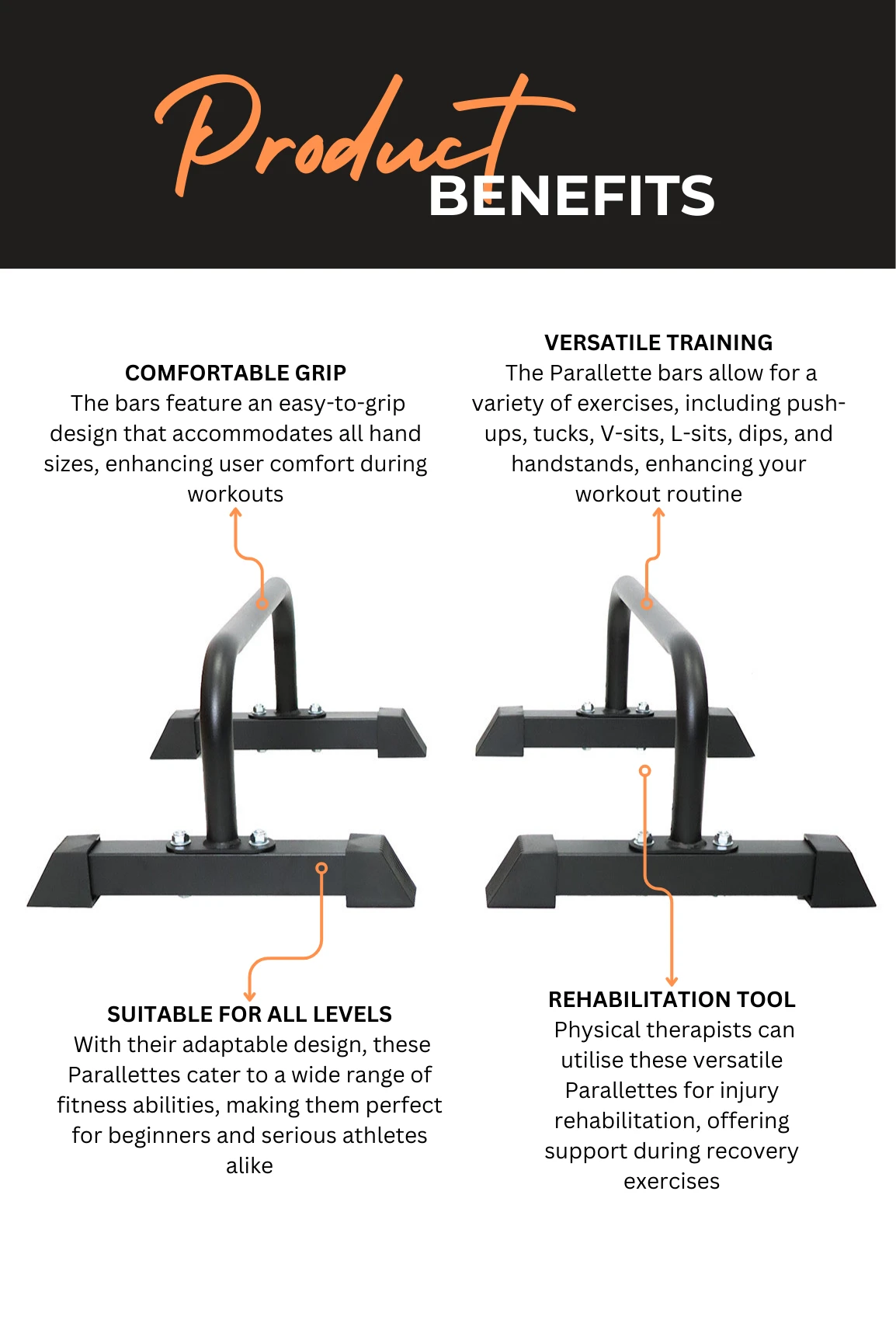 Next Fitness Parallette Push Up Bars 5 Next Fitness Parallette Push Up Bars - Image 3