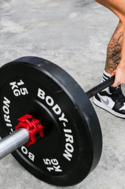 Body Iron Olympic Barbell Snap Locks (Red) -HARBINGER Shop 4 d0f616e2 04f4 4799 a158 296aa17bd77a