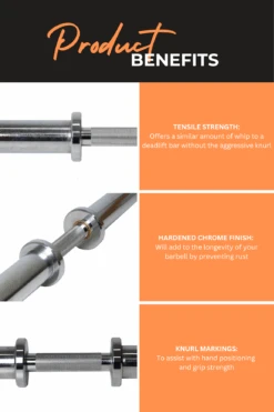 Body Iron Olympic Dumbbell Handle (Single) -HARBINGER Shop 5 da8aff50 5174 4cc1 a9f7 f02e3f1175dc