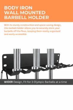 Body Iron Wall Mounted Barbell Holder 16 Body Iron Wall Mounted Barbell Holder -HARBINGER Shop 7 02dc9ac4 5cbc 44ec b724 dadcb934ed6a