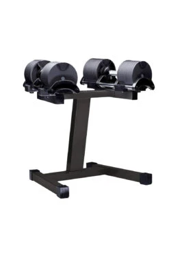 Body Iron Adjustable Dumbbell Set 2 X 32KG With Rack -HARBINGER Shop 8.BodyIronAdjustableDumbbellSet2X32KGwithRack