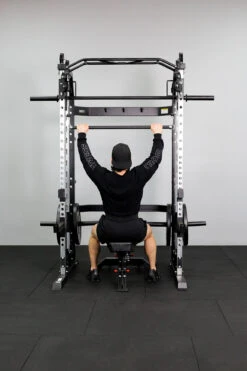 Body Iron All-In-One Functional Trainer FTG30 + Adjustable Bench + 120kg Olympic Barbell & Bumper Plate Set -HARBINGER Shop BodyIronAll In OneFunctionalTrainerFTG30 6 1