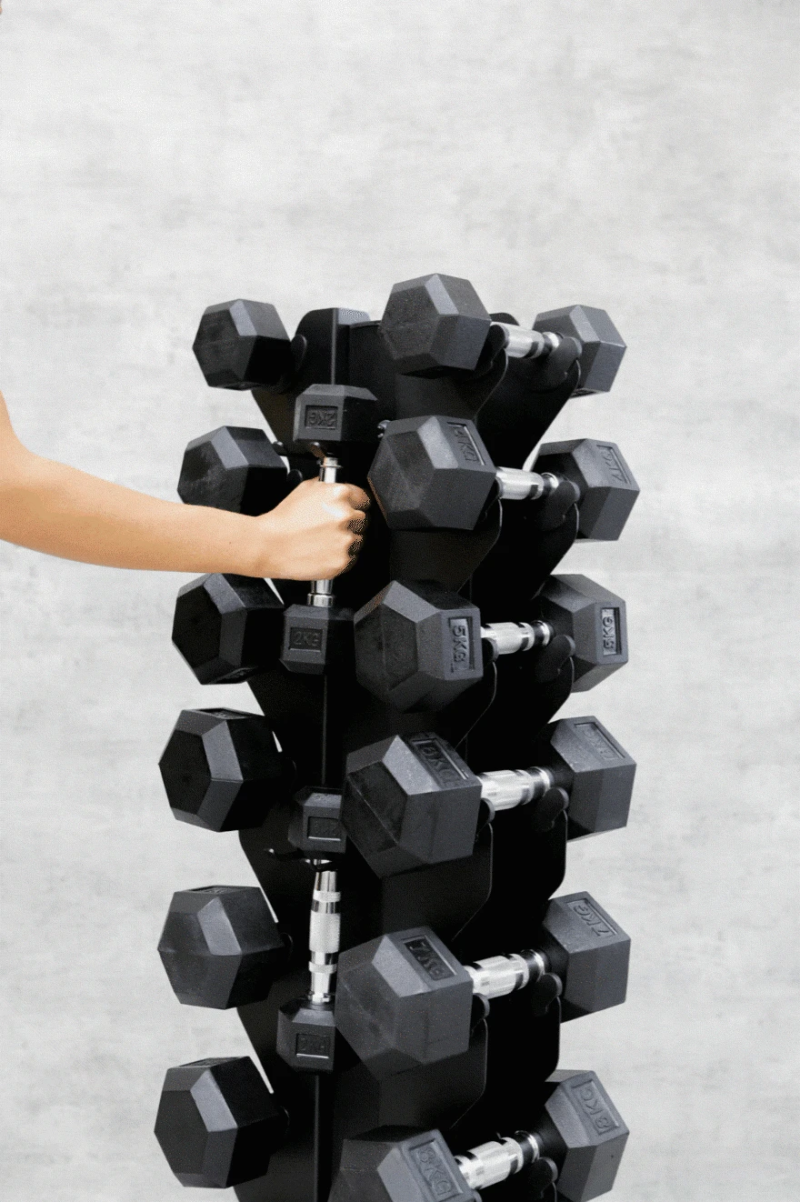 Body Iron Commercial Vertical Hex Dumbbell Rack 10 Pairs 12 Body Iron Commercial Vertical Hex Dumbbell Rack 10 Pairs - Image 10