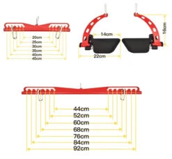 Body Iron Pro Ergonomic Lat Pull Down Handle Set -HARBINGER Shop BodyIronProErgonomicLatPullDownHandleSetsize