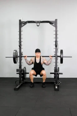 Body Iron Smith Machine Half Rack Set -HARBINGER Shop BodyIronSmithMachineHalfRack 1