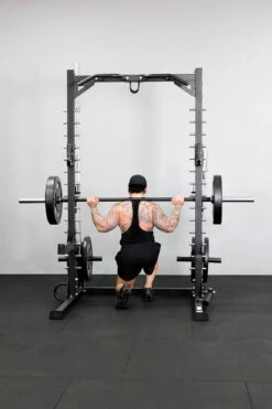 Body Iron Smith Machine Half Rack Set -HARBINGER Shop BodyIronSmithMachineHalfRack 2