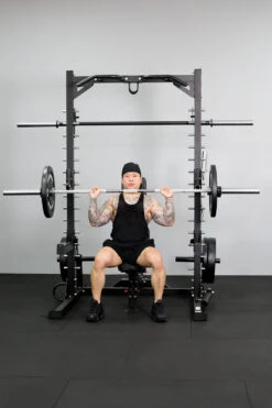 Body Iron Smith Machine Half Rack Set -HARBINGER Shop BodyIronSmithMachineHalfRack 8