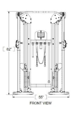 Bodycraft Functional Trainer LHFTG -HARBINGER Shop BodycraftFunctionalTrainerLHFTG 6