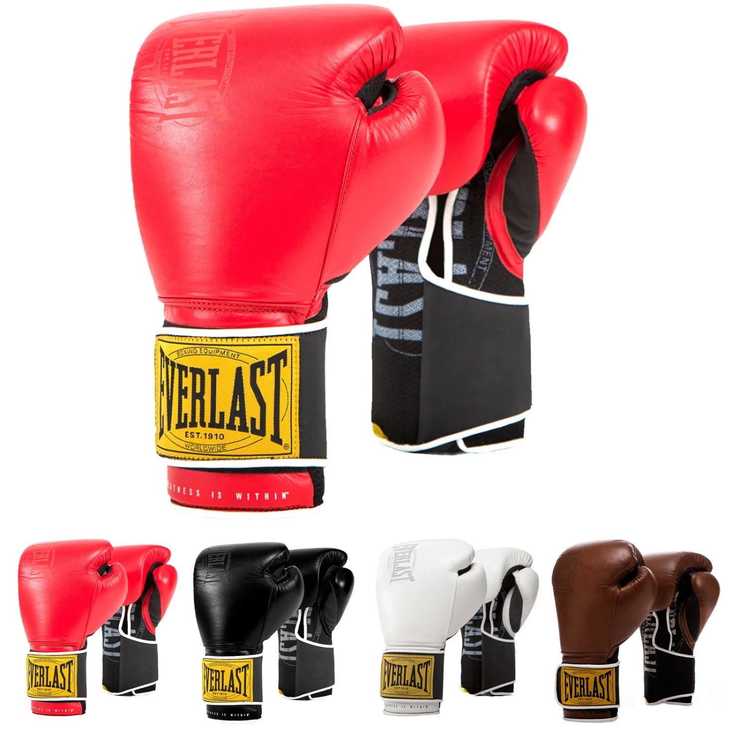 Everlast 1910 Classic Training Leather Boxing Gloves 3 Everlast 1910 Classic Training Leather Boxing Gloves