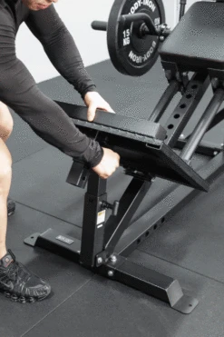 Body Iron Compact Leg Press & Calf Raise Machine 34 Body Iron Compact Leg Press & Calf Raise Machine -HARBINGER Shop GIF2 CompactLegPress CalfRaiseMachine 2