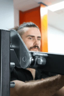 Body Iron Commercial Pendulum Squat Machine -HARBINGER Shop GIF3 BodyIronCommercialPendulumSquatMachine