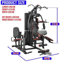 Body Iron Multi Station Home Gym With Leg Press BHG7000 + Power Tower + Ab Bench -HARBINGER Shop H53b8841c95bd49fbb70f09b5df004490x